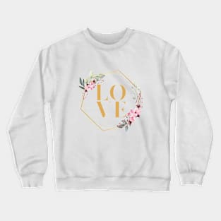 LOVE illustration text Crewneck Sweatshirt